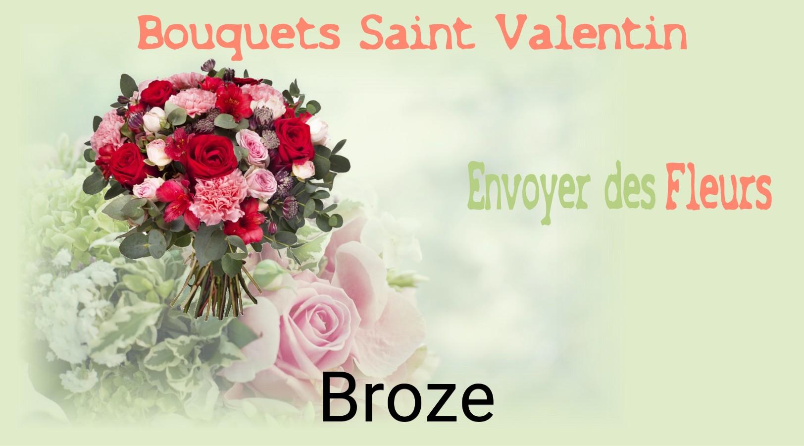 Roses de Saint-Valentin livrées à Broze